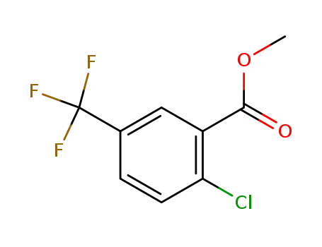 Molecular Structure of 26107-79-9 (2-CHLORO-5-(TRIFLUOROMETHYL)PHENYL ACETATE)