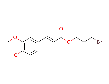 (E)-3-bromopropyl 3-(4-hydroxy-3-methoxyphenyl)acrylate