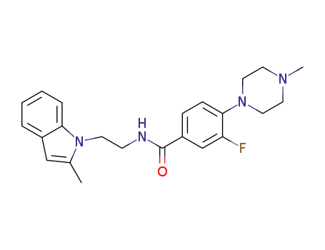 3-fluoro-N-(2-(2-methyl-1H-indol-1-yl)ethyl)-4-(4-methylpiperazin-1-yl)benzamide