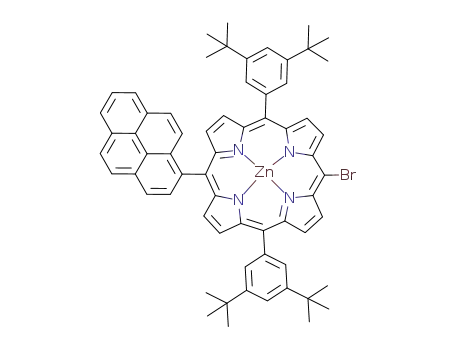 10,20-bis(3,5-di-tert-butylphenyl)-5-(1-pyrenyl)-10-bromoporphyrinato(2-)-κN21,κN22,κN23,κN24 zinc(II)