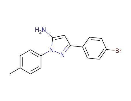 3-(4-BROMOPHENYL)-1-(4-METHYLPHENYL)-1H-PYRAZOL-5-AMINE