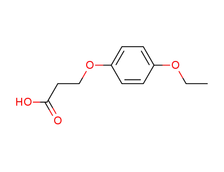 Molecular Structure of 379254-67-8 (Propanoic acid, 3-(4-ethoxyphenoxy)- (9CI))