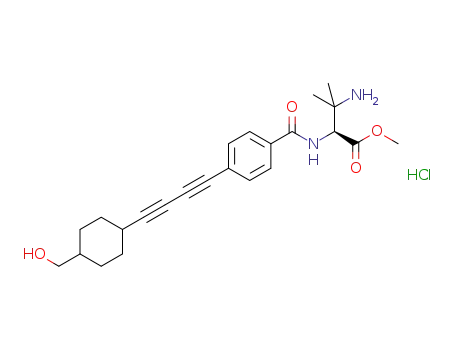 (S)-methyl 3-amino-2-(4-((4-(hydroxymethyl)cyclohexyl)buta-1,3-diynyl)benzamido)-3-methylbutanoate hydrochloride