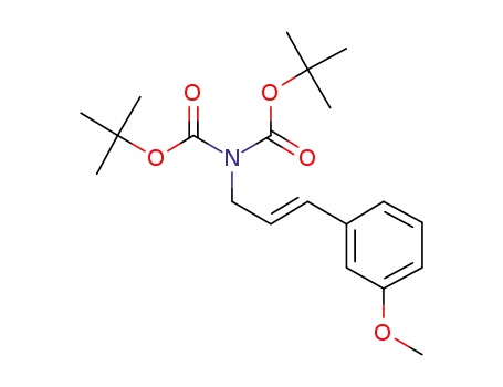 (E)-N,N-bis(tert-butoxycarbonyl)-3-(3-methoxyphenyl)prop-2-en-1-amine