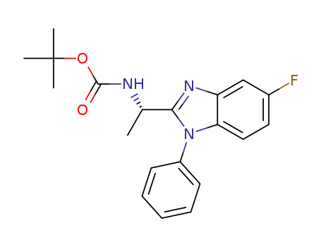 (S)-tert-butyl 1-(5-fluoro-1-phenyl-1H-benzo[d]imidazol-2-yl)ethylcarbamate