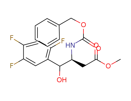 methyl (3 S)-3-(benzyloxycarbonylamino)-4-hydroxy-4-(2,4,5-trifluorophenyl)butyrate
