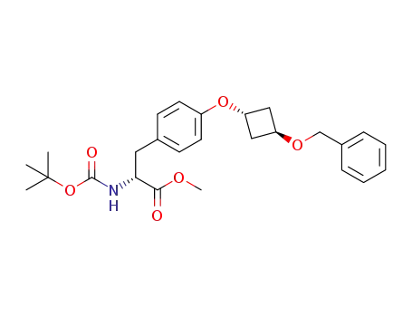methyl O-[trans-3-(benzyloxy)cyclobutyl]-N-(tert-butoxycarbonyl)-D-tyrosine