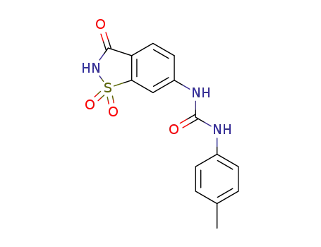 Molecular Structure of 1374832-55-9 (6-(N<sub>3</sub>-(4-methylphenyl)ureido)saccharin)