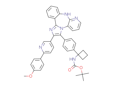 tert-butyl [1-(4-{2-[6-(4-methoxyphenyl)pyridin-3-yl]-9H-imidazo[1,2-d]pyrido[2,3-b][1,4]benzodiazepin-3-yl}phenyl)cyclobutyl]carbamate