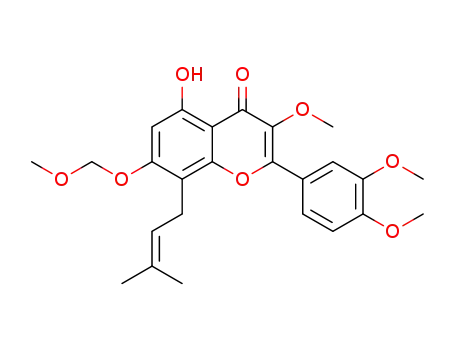 5-hydroxy-3-methoxy-7-(methoxymethoxy)-2-(3,4-dimethoxyphenyl)-8-(3-methylbut-2-enyl)-4H-chromen-4-one
