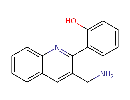 Molecular Structure of 1357063-78-5 (2-(3-(aminomethyl)quinolin-2-yl)phenol)