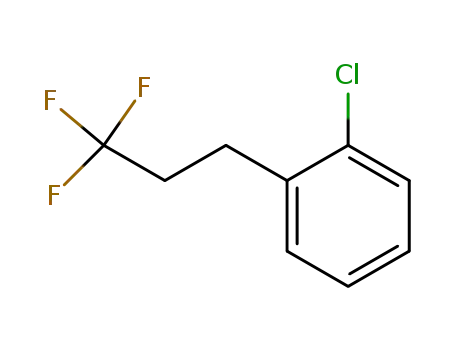Molecular Structure of 96256-38-1 (1-Chloro-2-(3,3,3-trifluoropropyl)benzene)