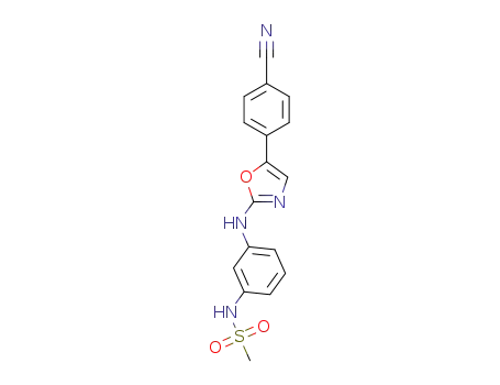 N-(3-((5-(4-cyanophenyl)oxazol-2-yl)amino)phenyl)methanesulfonamide