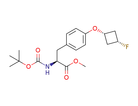 methyl N-(tert-butoxycarbonyl)-O-(cis-3-fluorocyclobutyl)-L-tyrosine