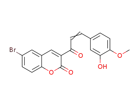 6-bromo-3-(3-(3-hydroxy-4-methoxyphenyl)acryloyl)-2H-chromen-2-one