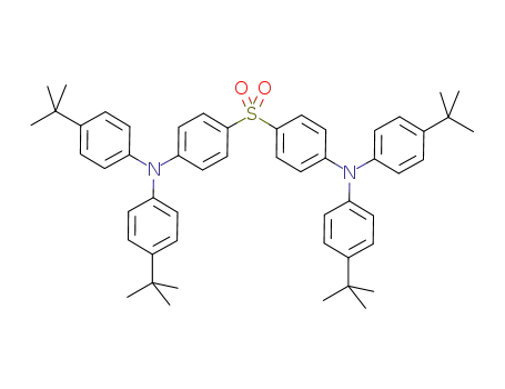 Molecular Structure of 1396165-17-5 (bis{4-[bis(4-tert-butylphenyl)amine]phenyl} sulfone)