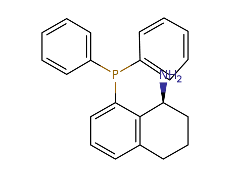 Molecular Structure of 1222630-45-6 ((S)-1-Amino-8-(diphenylphosphino)-1,2,3,4-tetrahydronaphthalene)