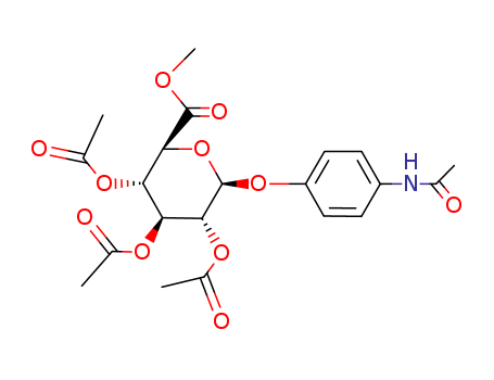 b-D-Glucopyranosiduronic acid, 4-(acetylamino)phenyl,methyl ester, 2,3,4-triacetate