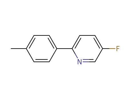 Molecular Structure of 1198348-26-3 (5-fluoro-2-(4-methylphenyl)pyridine)