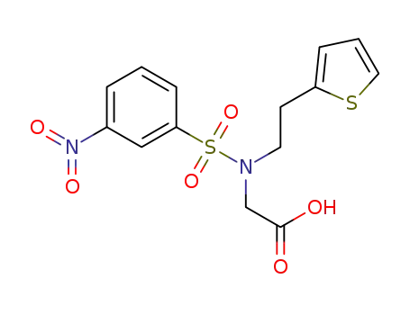 N-[2-(2-thienyl)ethyl]-N-[(3-nitrophenyl)sulfonyl]glycine