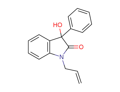 Molecular Structure of 1346508-93-7 (1-allyl-3-hydroxy-3-phenylindolin-2-one)