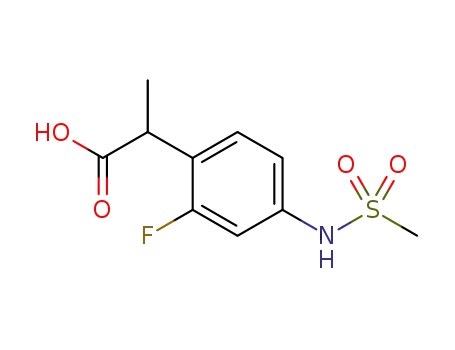 2-[2-fluoro-4-(methylsulfonylamino)phenyl]propionic acid