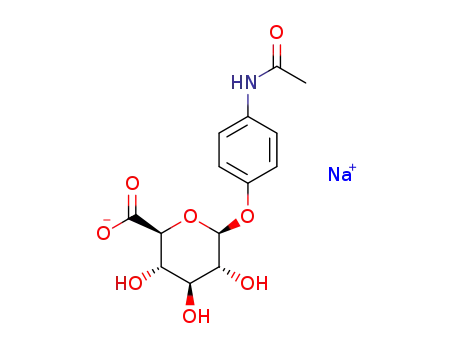 Molecular Structure of 120595-80-4 (ACETAMINOPHEN GLUCURONIDE SODIUM SALT)