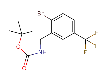 tert-butyl N-{[2-bromo-5-(trifluoromethyl)phenyl]methyl}-carbamate