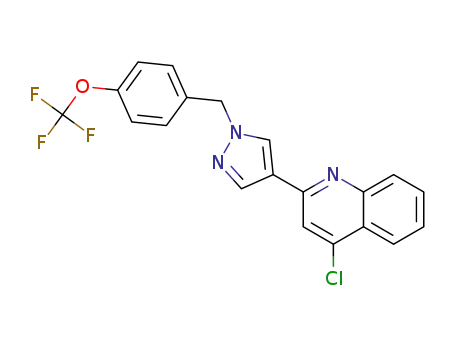 4‐chloro‐2‐(1‐(4-(trifluoromethoxy)benzyl)‐1H‐pyrazol‐4‐yl)quinoline