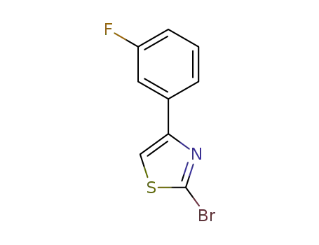 Molecular Structure of 886367-85-7 (2-BROMO-4-(3-FLUORO-PHENYL)-THIAZOLE)