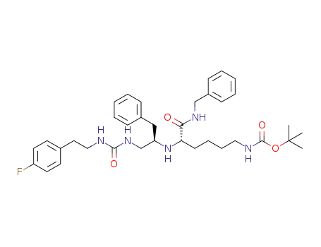 N<sub>ε</sub>-Boc-N<sub>α</sub>-[(2R)-1-((3-(4-fluorophenethyl)ureido)-3-phenyl)propan-2-yl]-lysine benzyl amide