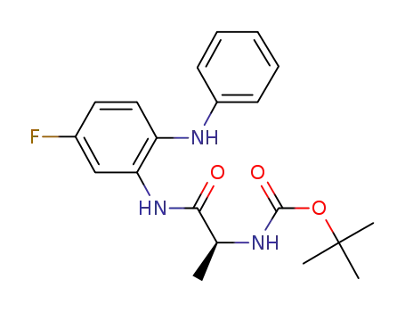 [(S)-1-(5-fluoro-2-phenylaminophenylcarbamoyl)ethyl]carbamic acid tert-butyl ester
