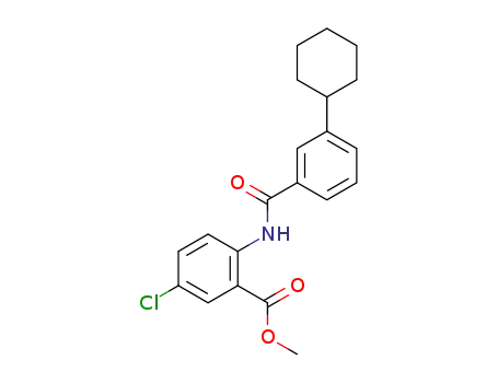 methyl 5-chloro-2-{[(3-cyclohexylphenyl)carbonyl]amino}benzoate