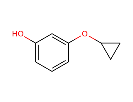 Molecular Structure of 331746-00-0 (Phenol, 3-(cyclopropyloxy)- (9CI))