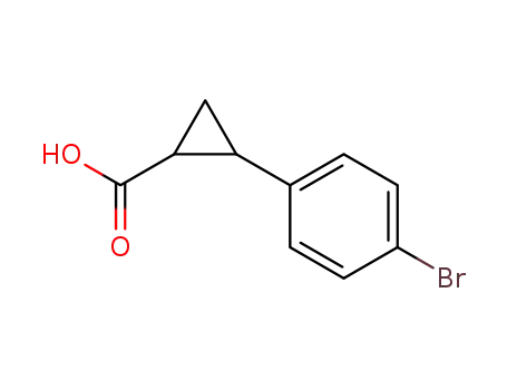 Molecular Structure of 77255-26-6 (2-(4-Bromophenyl)cyclopropanecarboxylic acid)