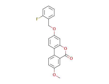 3-[(2-fluorophenyl)methoxy]-8-methoxybenzo[c]chromen-6-one