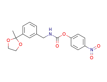 4-nitrophenyl 3-(2-methyl-1,3-dioxolan-2-yl)benzylcarbamate