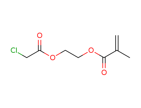 Molecular Structure of 4988-50-5 (2-Propenoic acid, 2-methyl-, 2-[(chloroacetyl)oxy]ethyl ester)