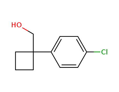 Molecular Structure of 50921-41-0 (1-(4-chlorophenyl)cyclobutylmethanol)