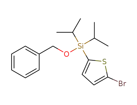 2-benzyloxy(diisopropyl)silyl-5-bromothiophene