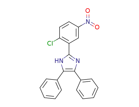 Molecular Structure of 306745-14-2 (2-{2-chloro-5-nitrophenyl}-4,5-diphenyl-1H-imidazole)