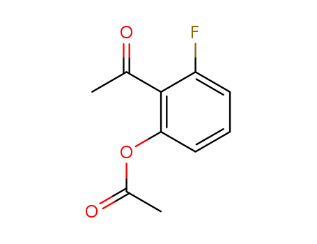 Molecular Structure of 1408087-54-6 (2-acetyl-3-fluorophenyl acetate)