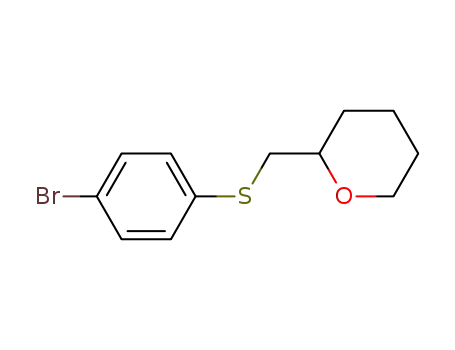 2-((4-bromophenylthio)methyl)tetrahydro-2H-pyran