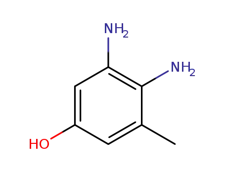 Molecular Structure of 709666-19-3 (3,4-diamino-5-methyl-phenol)