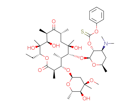 Molecular Structure of 1379596-14-1 (erythromycin A-2'-phenylthionoformate)
