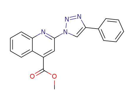 methyl 2-(4-phenyl-1H-1,2,3-triazol-1-yl)quinoline-4-carboxylate