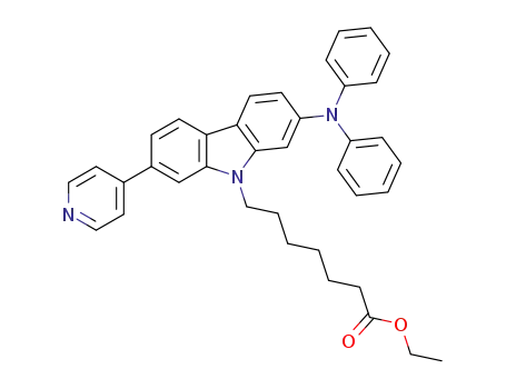 7-(2-diphenylamino-7-pyridin-4-yl-carbazol-9-yl)heptanoic acid ethyl ester
