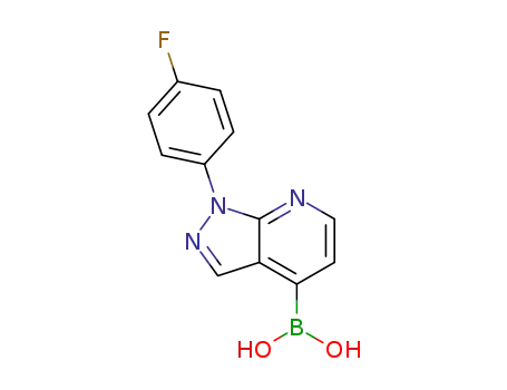 1-(4-fluorophenyl)-1H-pyrazolo[3,4-b]pyridin-4-ylboronic acid