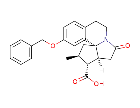 (2S,3R,3aS,12bR)-1,2,3,3a,4,5,7,8-octahydro-11-benzyloxy-2-methyl-5-oxo-cyclopenta[2,3]pyrrolo[2,1-a]isoquinoline-3-carboxylic acid
