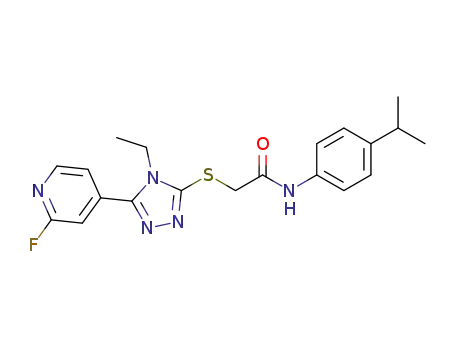 2-((4-ethyl-5-(2-fluoropyridin-4-yl)-4H-1,2,4-triazol-3-yl)thio)-N-(4-isopropylphenyl)acetamide